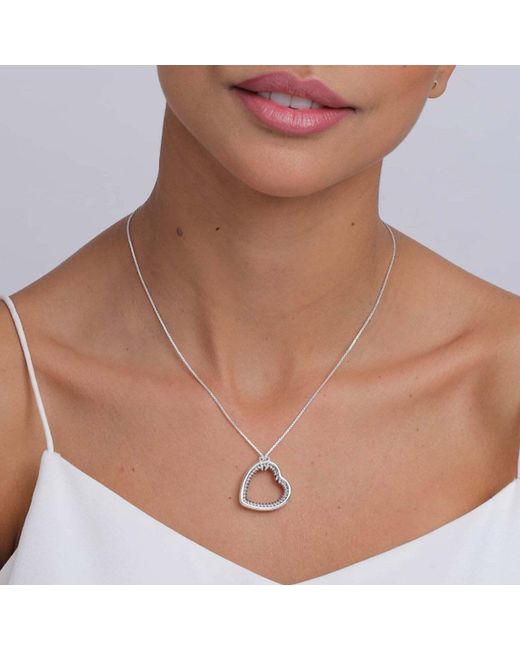 Bibei Metallic Necklace Heart Pendant Sterling 925 Bicll021
