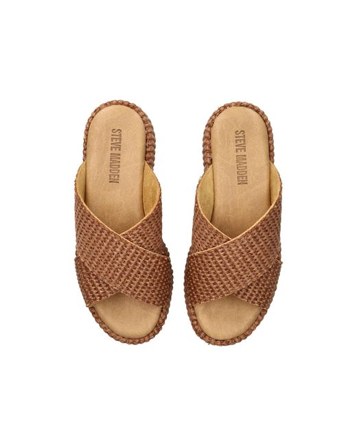 Steve Madden Brown Suede Tulum Sandals