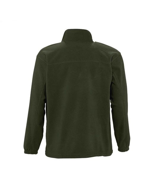 Sol's Green North Full Zip Outdoor Fleece Jacket (Army) for men