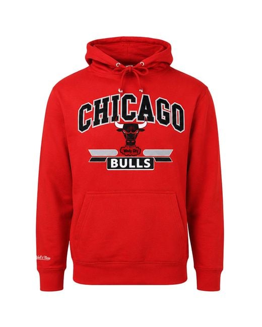 Mitchell & Ness Red Nba Chicago Bulls Hoodie for men