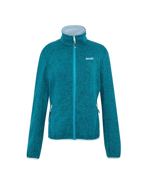 Regatta Blue Ladies Newhill Ii Full Zip Fleece Jacket (Exotic Plume/Icy Morn)