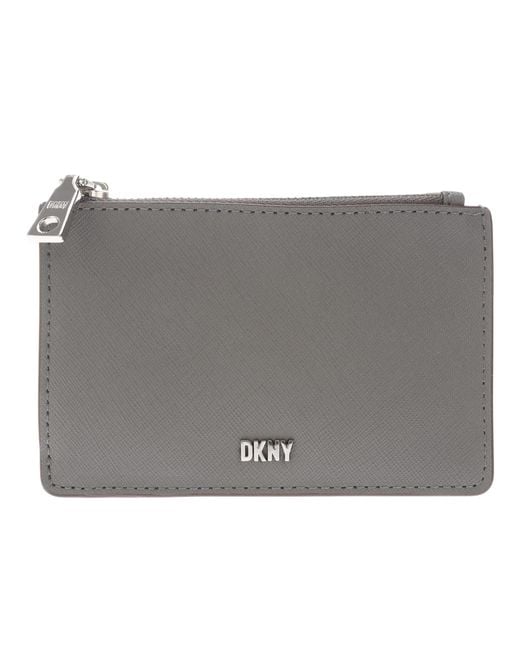 DKNY Gray Sidney Card Holder