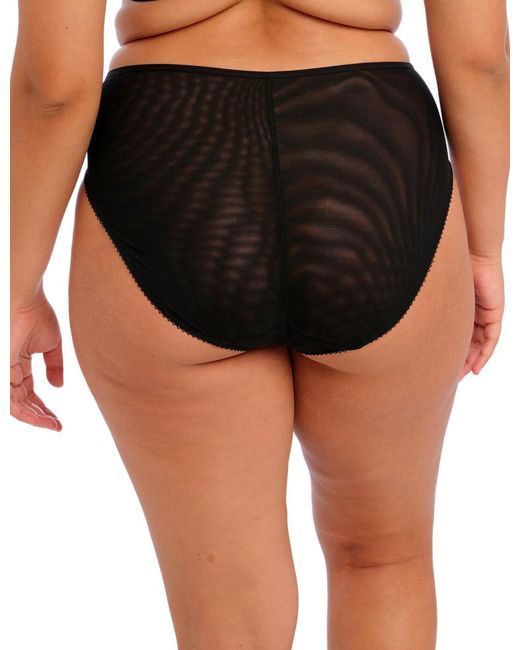 Elomi Black 301353 Namrah High Leg Brief