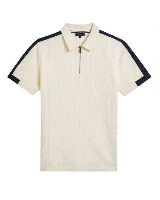 Ted Baker White Abloom Polo Shirt for men