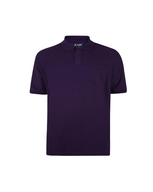 KAM Jeanswear Blue Kam Polo Shirts Short Sleeve Plus Size for men