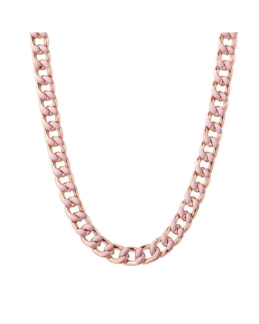YOKOAMII Pink Metal (Alloy) Necklace