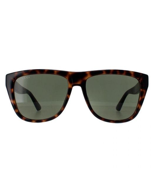 Gucci Brown Rectangle Havana Gg1345S for men