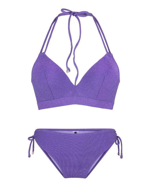 Lingadore Purple Triangle Padded Bikiniset