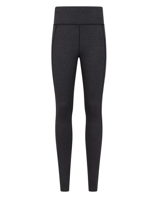 Mountain Warehouse Blue 'Contin' Thermal Hiking Leggings Moisture Wicking Bottoms