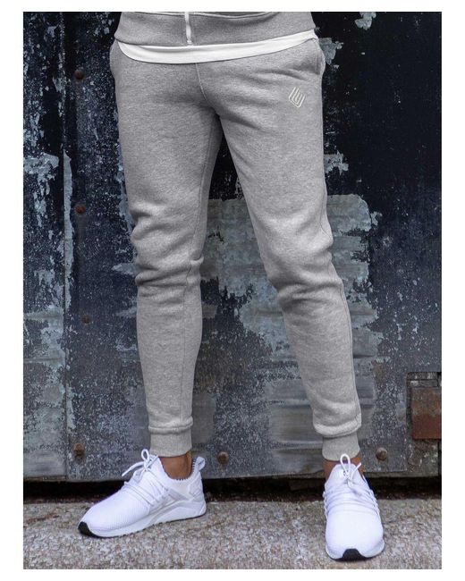 Enzo Gray Slim Joggers for men