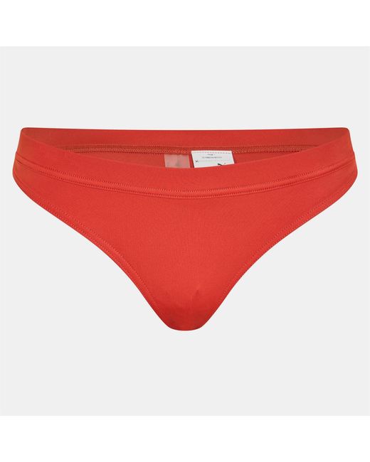 PUMA Red Sporty Brazillian Bikini Bottom