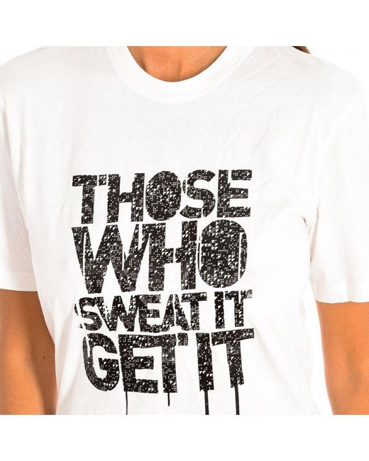 Zumba White Sports T-Shirt With Sleeves Z2T00162