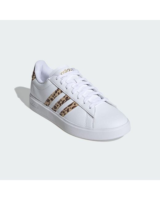 Adidas White Grand Court 2.0 Shoes