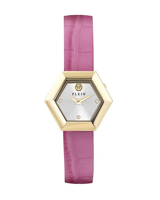 Philipp Plein Pink La Jungle De Watch Pw6Fa0125 Leather