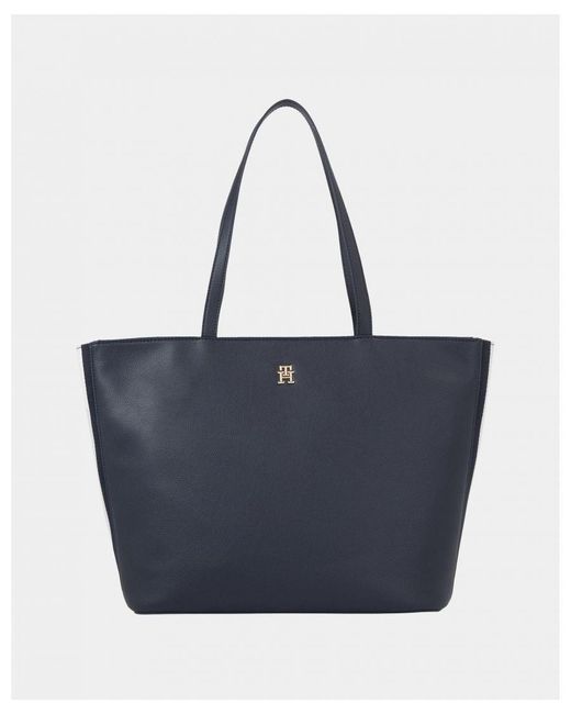 Tommy Hilfiger Blue Th Essential Corp Tote Bag