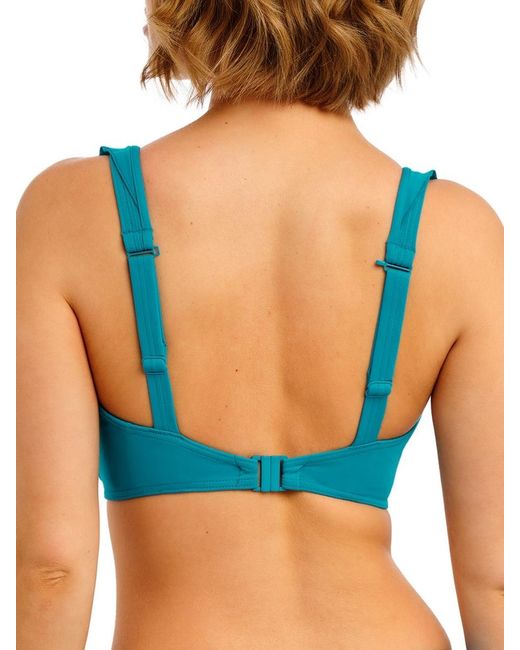 Freya Blue Jewel Cove High Apex Bikini Top