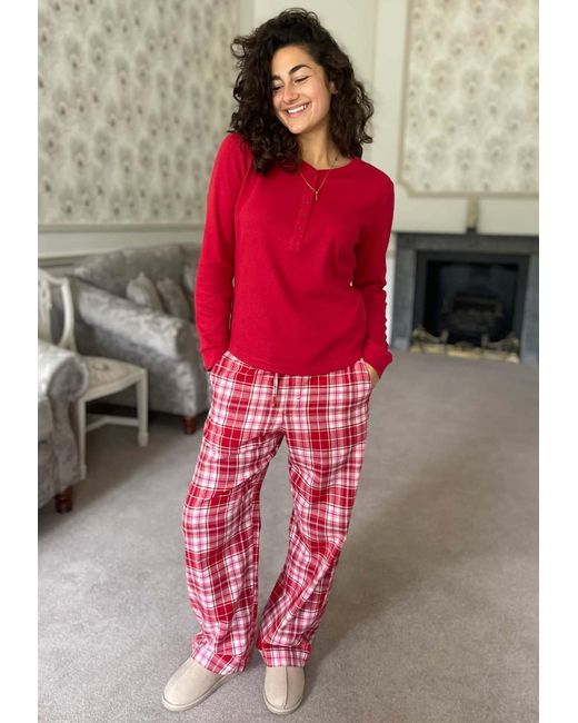 Gap Red Pyjama Flannel Sleep Set
