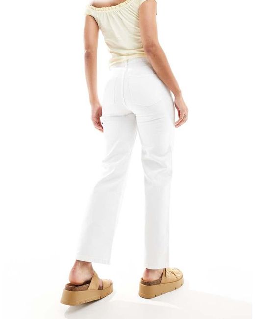 Miss Selfridge White Straight Leg Jean