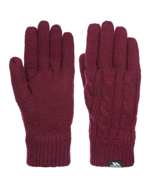 Trespass Purple Sutella Knitted Gloves