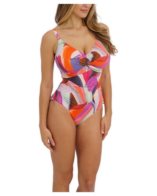 Fantasie Red Aguada Beach Twist Front Swimsuit