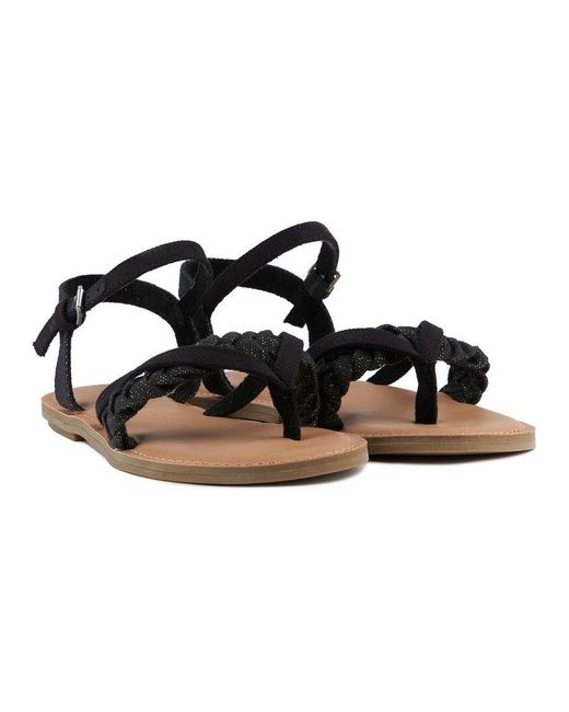 TOMS Black Lexie Sandals