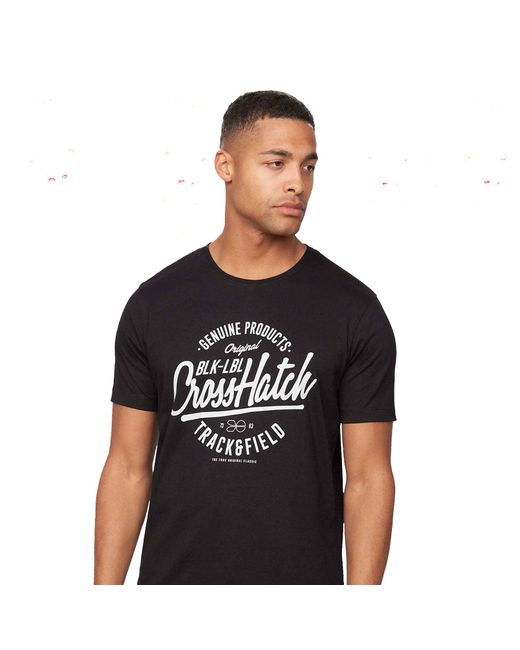 Crosshatch Black Flomax T-Shirt (5 Pack) for men