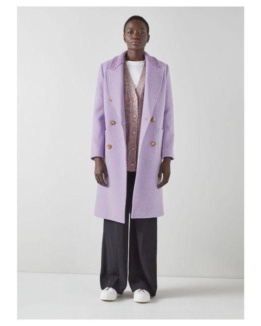 L.K.Bennett Purple Elodie Coats,lilac