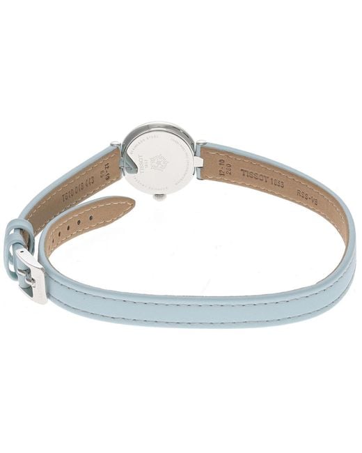 Tissot Blue Bellissima Xs Double Tour Strap Watch T1260101611301 Leather