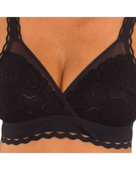 Playtex Black Classic Bra Without Underwire And Cups P0Bvs