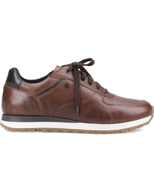 Base London Brown Lancaster Casual Trainers Leather for men