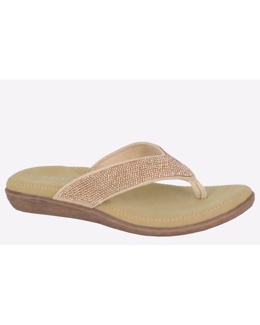 Cipriata White Alcee Diamante Sandal