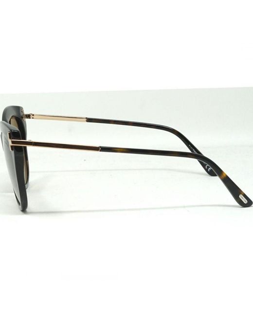 Tom Ford Brown Kira Ft0821 52H Dark Havana Sunglasses