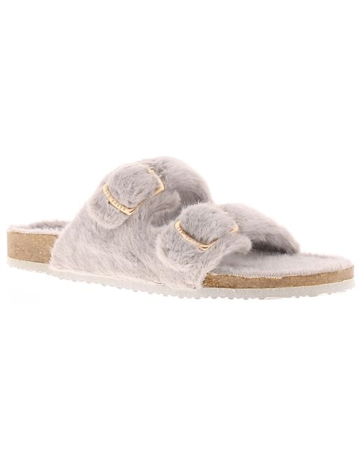Ted Baker Slippers Fluffy Fayies in Black Lyst UK