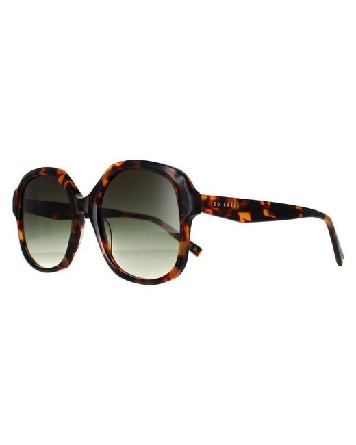 Ted Baker Brown Square Tortoise Gradient Tb1685 Eloise