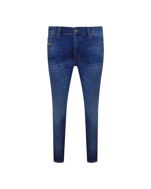 DIESEL Blue Tepphar-X Denim Jeans Cotton for men