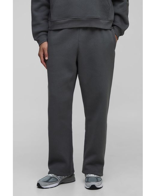 BoohooMAN Gray Basic Straight Leg Jogger for men