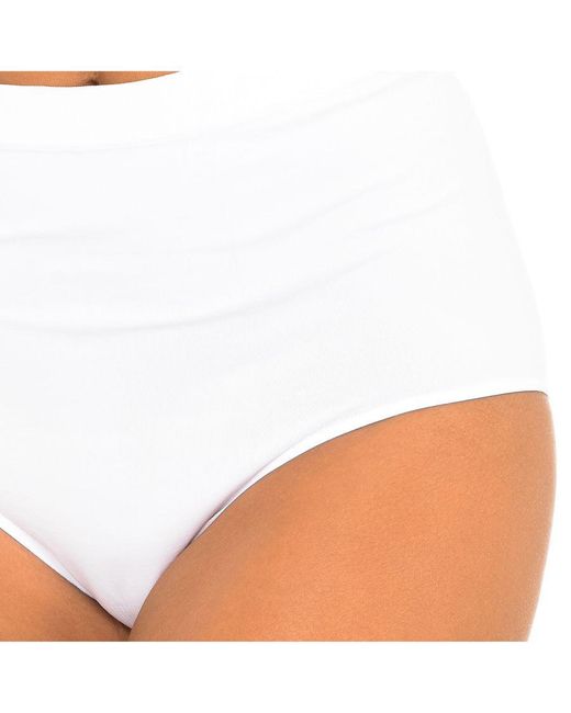 Intimidea White Maxxi Size Seamless Culottes 310727