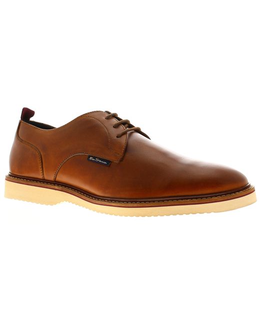 Ben Sherman Black Shoes Smart Hunky Derby Leather for men