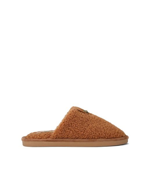 Kurt Geiger Brown Faux Fur Slipper Mules