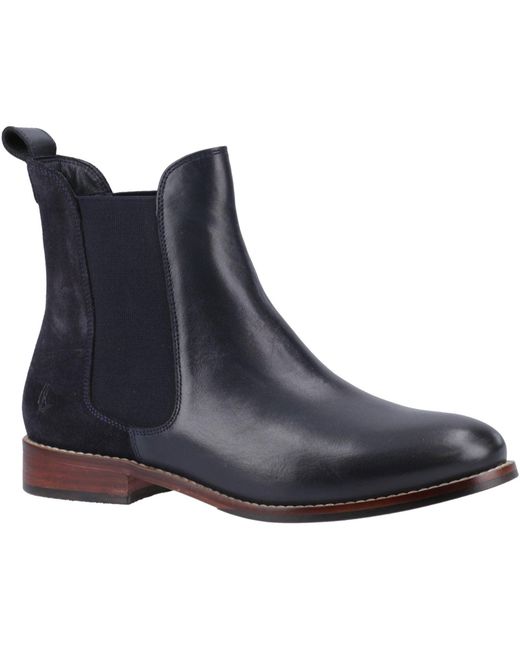 Hush Puppies Blue Colette Suede Boots