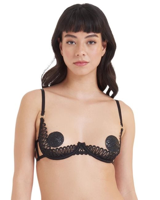 Bluebella Black 41515 Tallulah Open Cup Bra