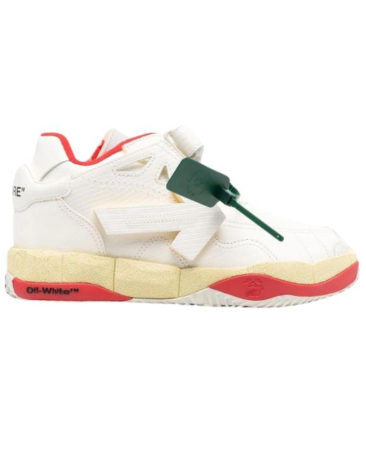 Off-White c/o Virgil Abloh Weisse Low-Top-Sneaker Von Puzzle Couture in White für Herren