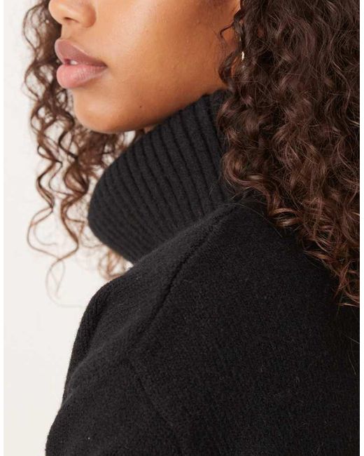 Glamorous Black Roll Neck Slouchy Jumper
