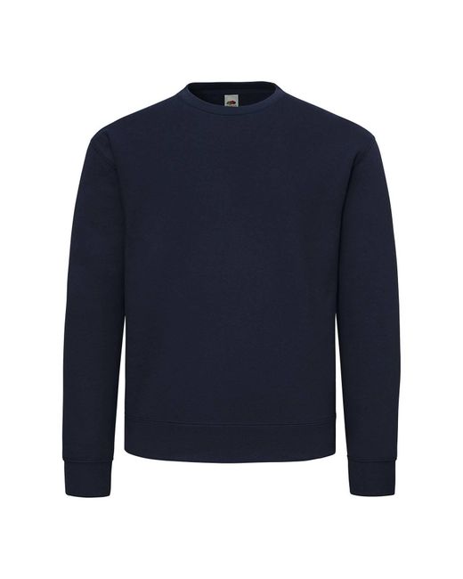 Fruit Of The Loom Blue Adult Supercotton Sweatshirt (Deep)