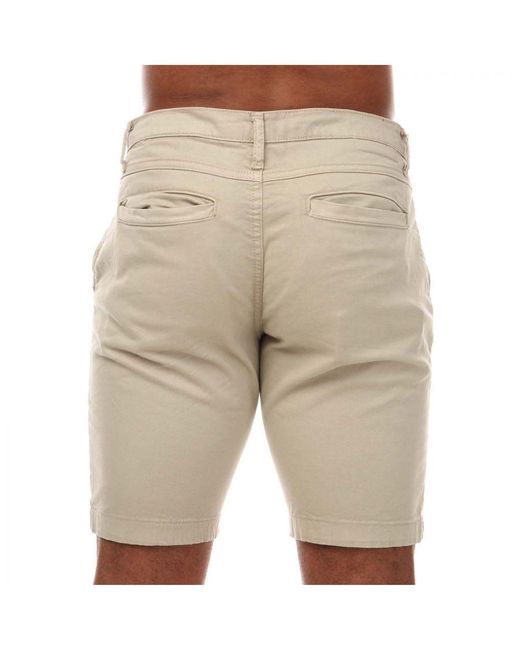 Duck and Cover Natural Moreshore Chino Shorts for men