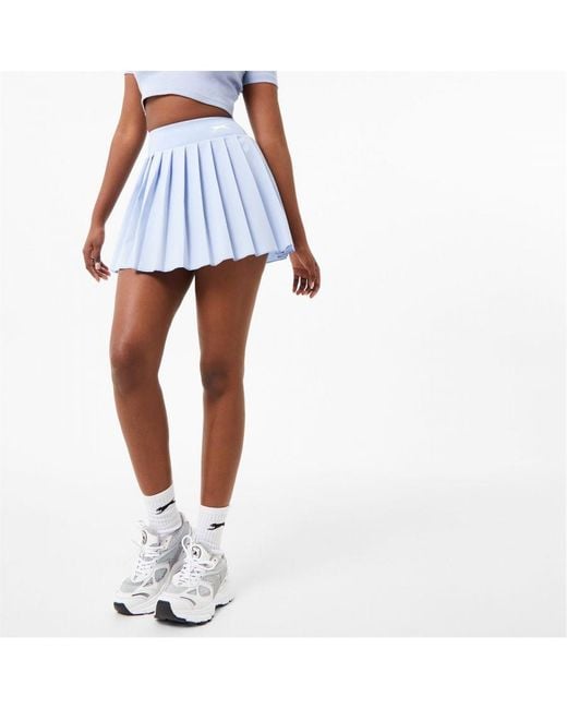 Slazenger White Feat. Wolfie Cindy Pleated Skort