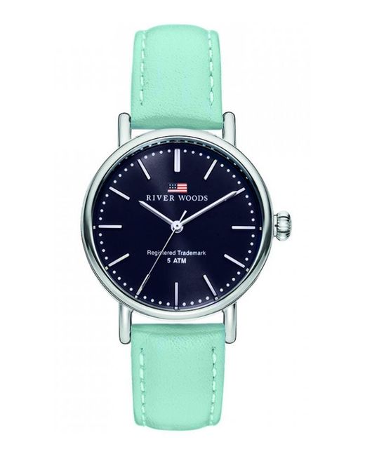 River Woods Blue Oswego Watch Rw340026 Leather