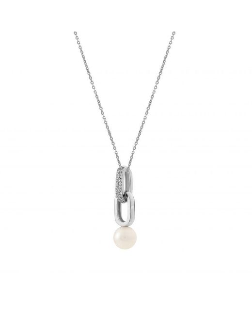 Orphelia Metallic 925 Sterling Pendant With Chain