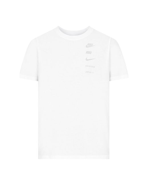 Nike White Sportswear Standard Issue T-Shirt Cotton for men