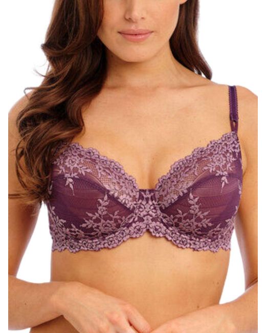 Wacoal Purple Embrace Lace Underwire Bra